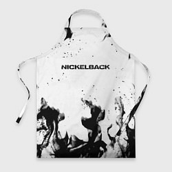 Фартук кулинарный Nickelback серый дым рок, цвет: 3D-принт