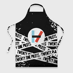 Фартук кулинарный Twenty one pilots stripes steel, цвет: 3D-принт