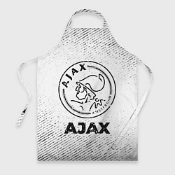 Фартук кулинарный Ajax с потертостями на светлом фоне, цвет: 3D-принт