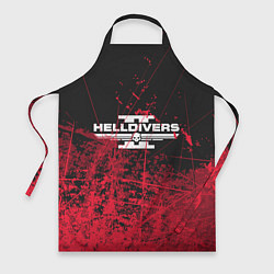 Фартук кулинарный Helldivers 2: Red Blood, цвет: 3D-принт