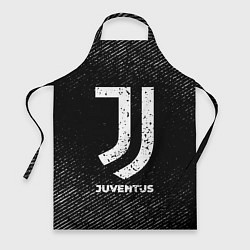 Фартук кулинарный Juventus с потертостями на темном фоне, цвет: 3D-принт