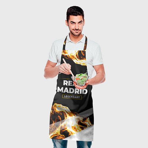 Фартук Real Madrid legendary sport fire / 3D-принт – фото 2
