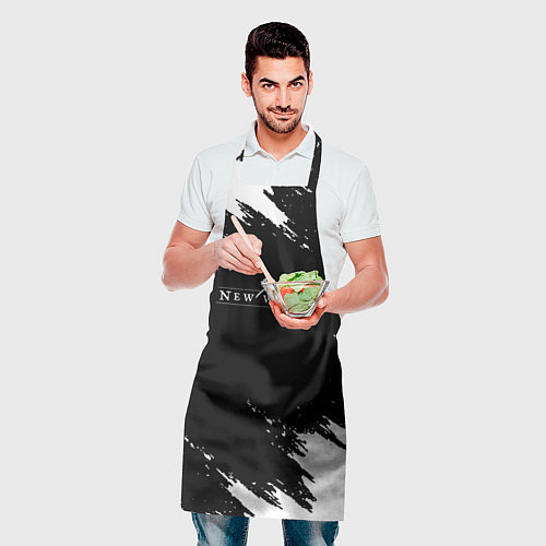 Фартук New world штрихи красок / 3D-принт – фото 2