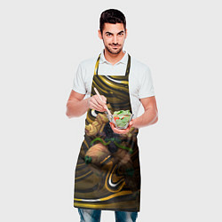 Фартук кулинарный Дио Брандо из Невероятных ДжоДжо, цвет: 3D-принт — фото 2