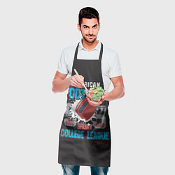 Фартук кулинарный American football college league, цвет: 3D-принт — фото 2