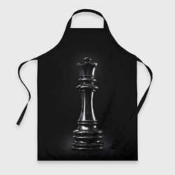 Фартук кулинарный Черный ферзь - шахматы, цвет: 3D-принт