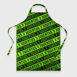 Фартук кулинарный Juventus green pattern sport, цвет: 3D-принт