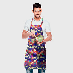 Фартук кулинарный Разноцветные осколки стекла, цвет: 3D-принт — фото 2