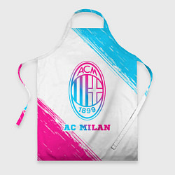 Фартук кулинарный AC Milan neon gradient style, цвет: 3D-принт