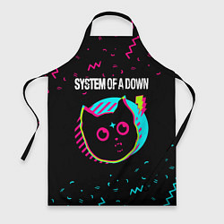 Фартук кулинарный System of a Down - rock star cat, цвет: 3D-принт