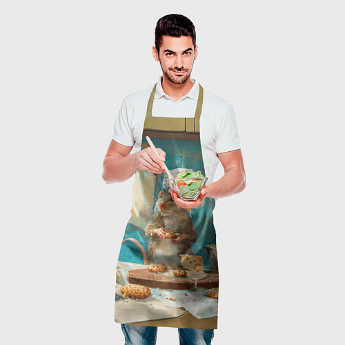 Фартук Крыса шеф повар на кухне / 3D-принт – фото 2