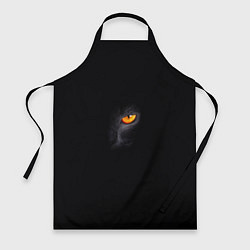 Фартук кулинарный Глаз черной пантеры на черном фоне, цвет: 3D-принт