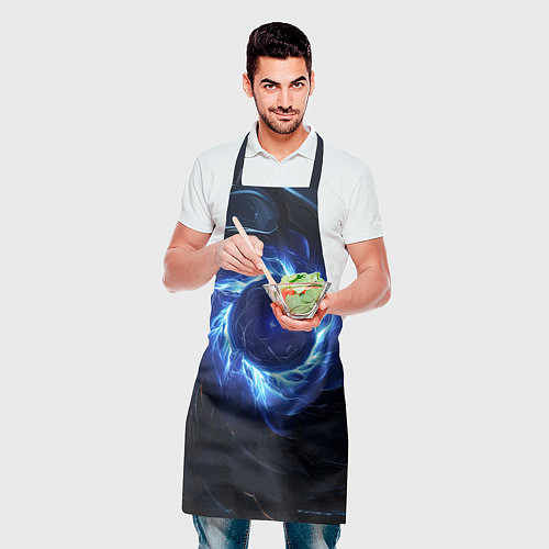 Фартук Синяя магическая абстракция / 3D-принт – фото 2