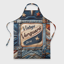 Фартук кулинарный Vintage vanguard jeans - patchwork, цвет: 3D-принт