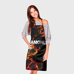 Фартук кулинарный Ramones red lava, цвет: 3D-принт — фото 2
