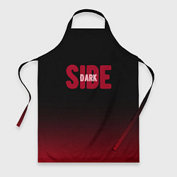 Фартук кулинарный Dark side тёмная сторона градиент красно-чёрный, цвет: 3D-принт