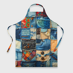 Фартук Vanguard denim patchwork - ai art