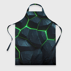 Фартук Abstract dark green geometry style