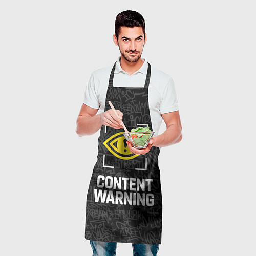 Фартук Content Warning граффити / 3D-принт – фото 2