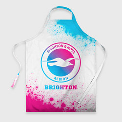 Фартук кулинарный Brighton neon gradient style, цвет: 3D-принт