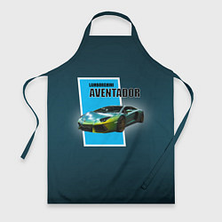 Фартук кулинарный Спортивная машина Lamborghini Aventador, цвет: 3D-принт