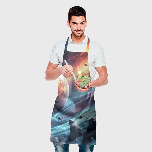 Фартук Объемный космос и планеты / 3D-принт – фото 2