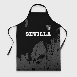 Фартук кулинарный Sevilla sport на темном фоне посередине, цвет: 3D-принт