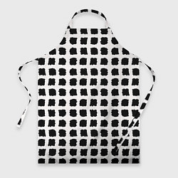 Фартук кулинарный Лаконичные мазки квадраты, цвет: 3D-принт
