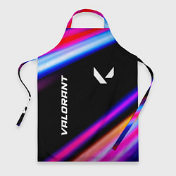 Фартук кулинарный Valorant speed game lights, цвет: 3D-принт