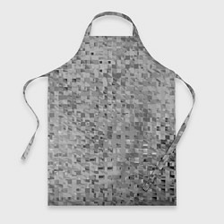 Фартук кулинарный Серый текстурированный кубики, цвет: 3D-принт