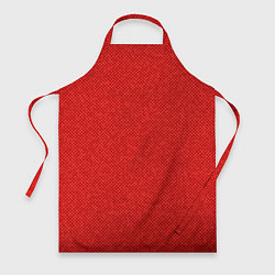 Фартук кулинарный Красный однотонный текстурованный, цвет: 3D-принт