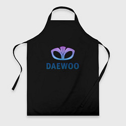 Фартук кулинарный Daewoo logo neon, цвет: 3D-принт