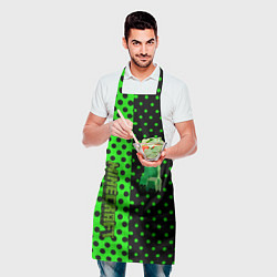 Фартук кулинарный Minecraft creeper pattern, цвет: 3D-принт — фото 2