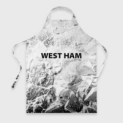 Фартук кулинарный West Ham white graphite, цвет: 3D-принт