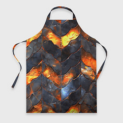 Фартук кулинарный Чешуя в огне, цвет: 3D-принт