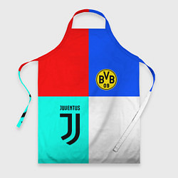Фартук кулинарный Juventus x Borussia, цвет: 3D-принт