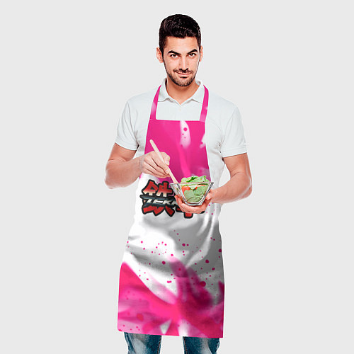 Фартук Tekken neon flame / 3D-принт – фото 2