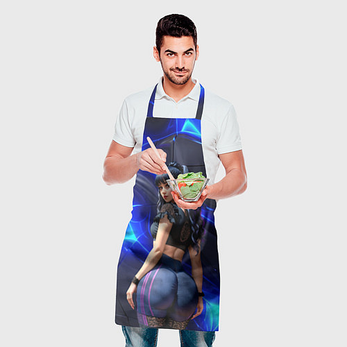 Фартук Девушка в обтягивающих лосинах / 3D-принт – фото 2