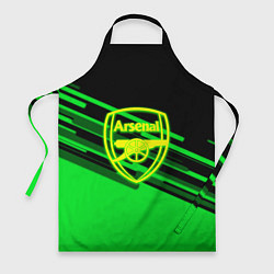 Фартук кулинарный Arsenal geometry line green, цвет: 3D-принт
