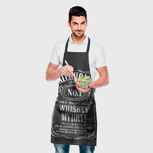 Фартук Алкоголик номер один / 3D-принт – фото 2