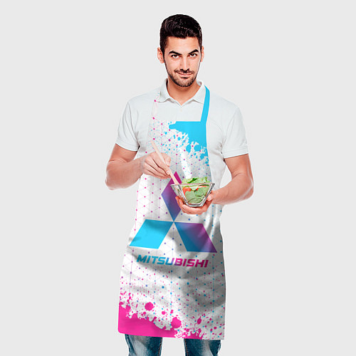 Фартук Mitsubishi neon gradient style / 3D-принт – фото 2