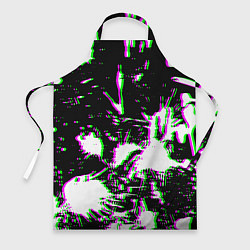 Фартук Краски глитч неон