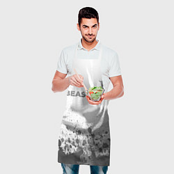 Фартук кулинарный Beastars - white gradient посередине, цвет: 3D-принт — фото 2