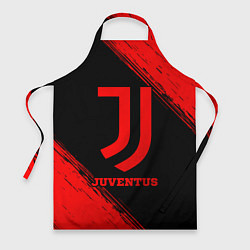 Фартук кулинарный Juventus - red gradient, цвет: 3D-принт