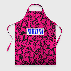 Фартук кулинарный Nirvana pink logo, цвет: 3D-принт