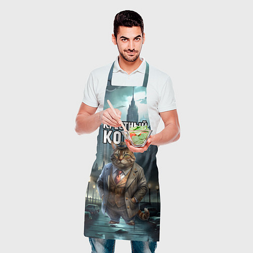 Фартук Крестный котец в большом городе / 3D-принт – фото 2