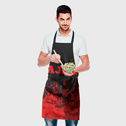 Фартук кулинарный Ajax - red gradient посередине, цвет: 3D-принт — фото 2