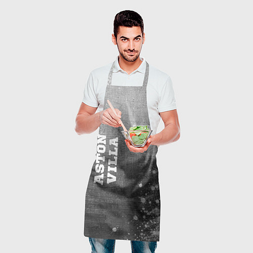 Фартук Aston Villa - grey gradient вертикально / 3D-принт – фото 2