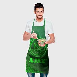 Фартук кулинарный Ajax - green gradient, цвет: 3D-принт — фото 2
