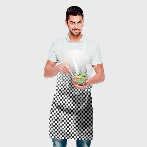 Фартук Герб РФ клетка паттерн / 3D-принт – фото 2